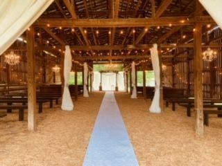 Photo of the alter in the barn at Hayes House