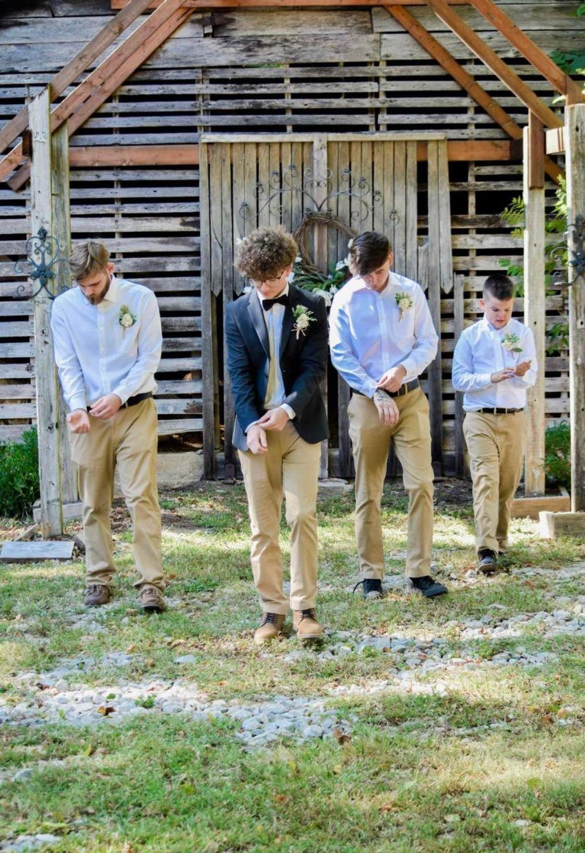 the groom and his attendants